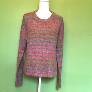 - MOSSIMO rainbow knit crew neck sweater